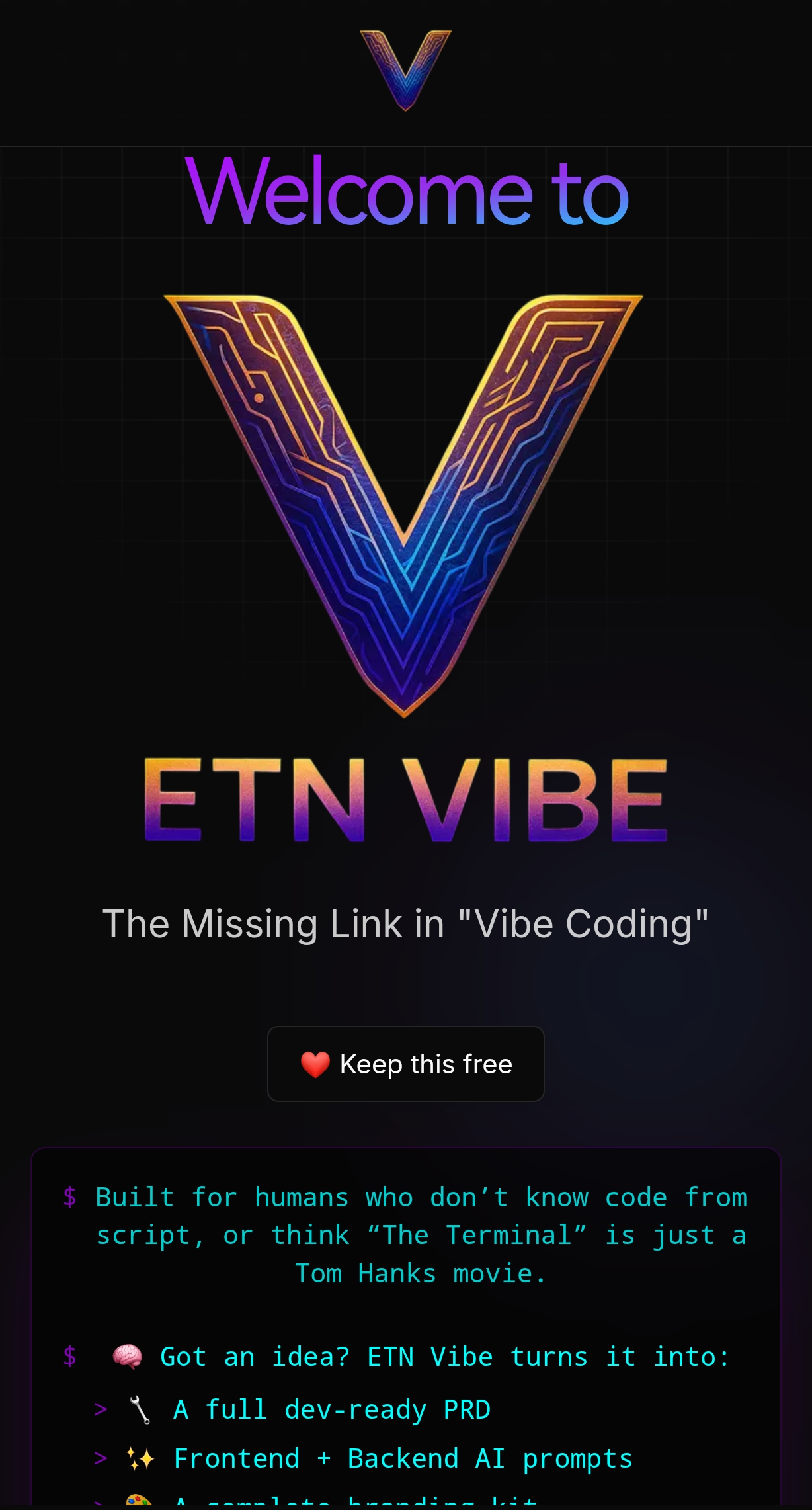 Скриншот платформы, демонстрирующий генерацию полного PRD